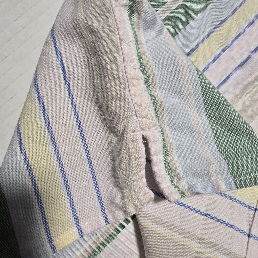 GAP Youtg Boys' Size 7 Striped and Plaid Cotton Shirt Set - Green and Red Bundle - Picture 6 of 14